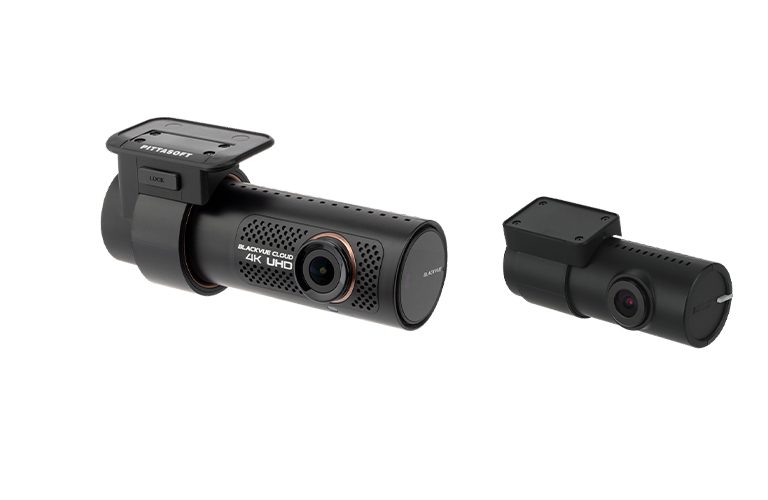 BlackVue DR900X front and rear model close up