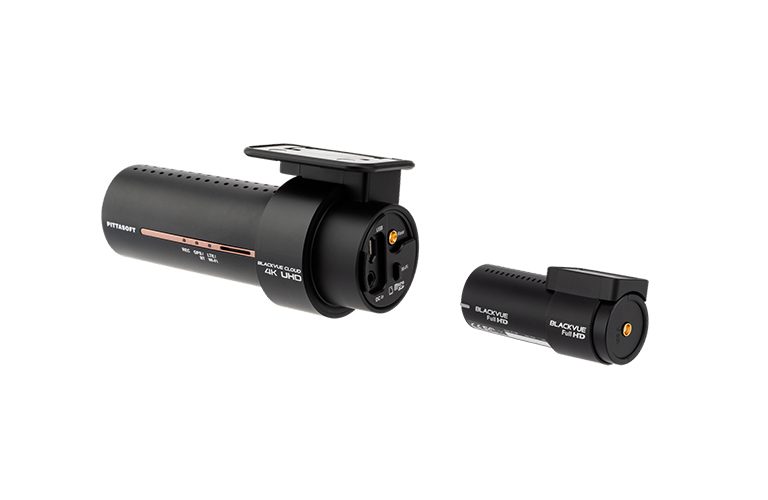 BlackVue DR900X front and rear model angled