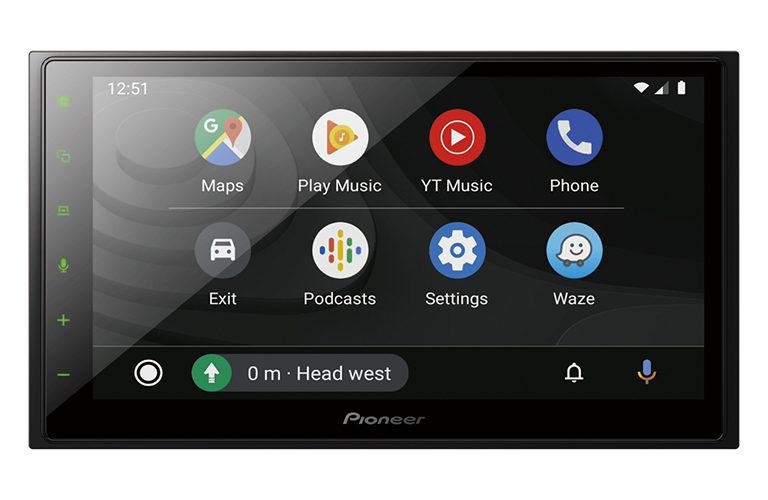 Pioneer 6.8 Media Player Model Home Screen