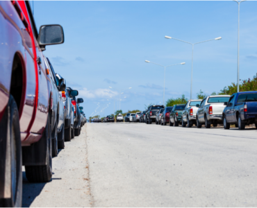 Bumper to bumper street parking