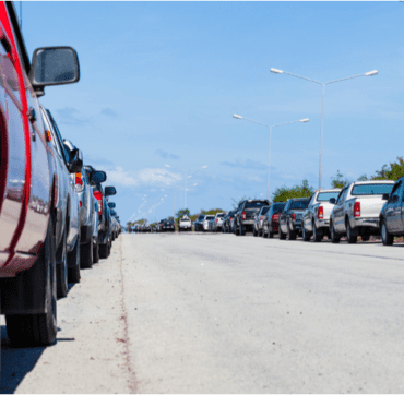 Bumper to bumper street parking